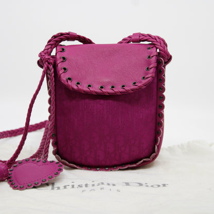 Christian Dior Trotter Canvas Shoulder Bag