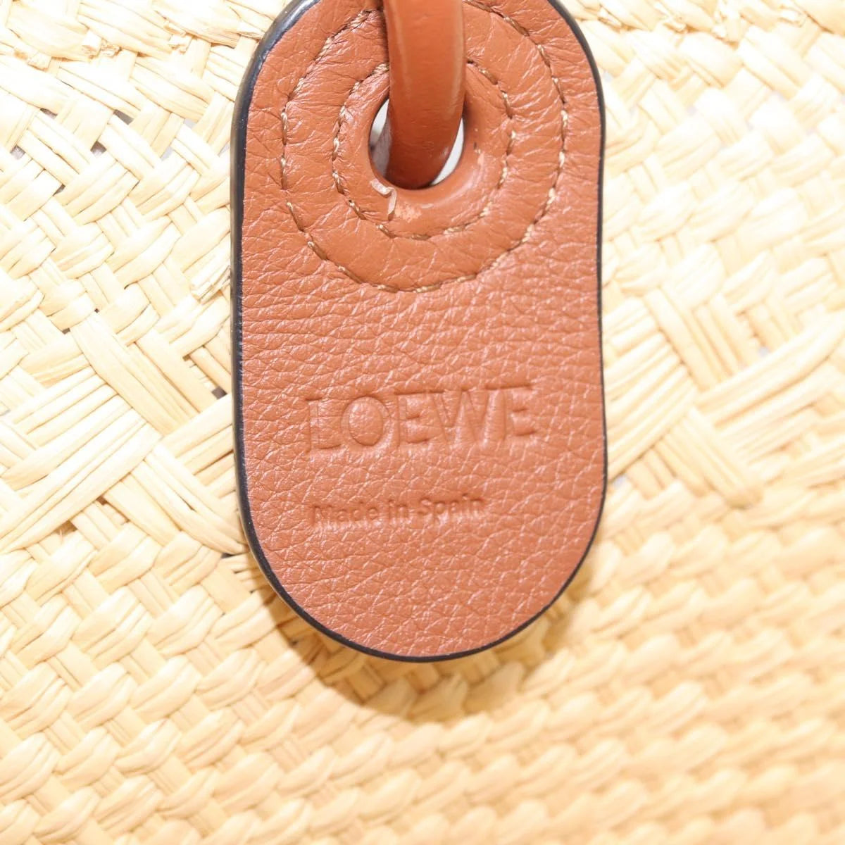 Loewe Anagram Raffia Tote Bag