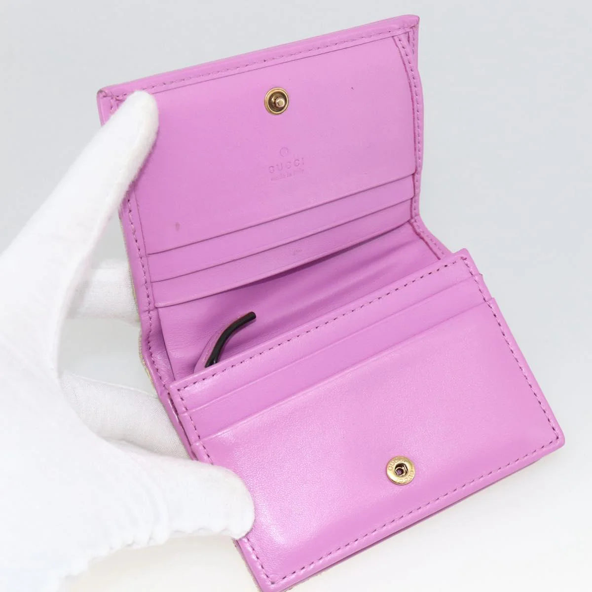 Gucci GG Canvas Compact Wallet