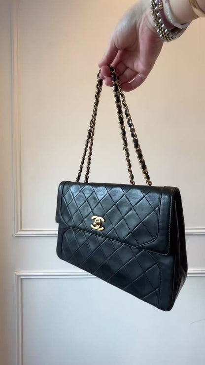 Chanel Single Flap Turn Lock Bag