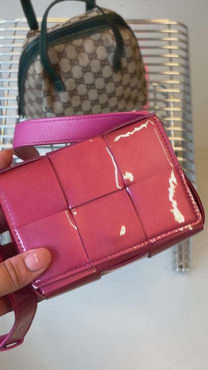 Bottega Veneta Intrecciato Enamel Shoulder Bag