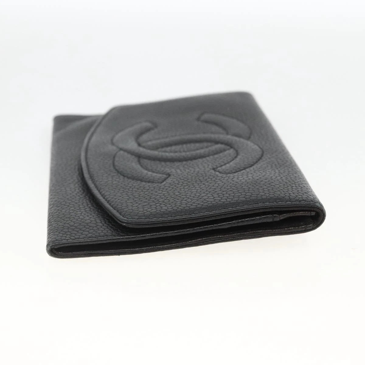 Chanel COCO Mark Grained Calf Skin Wallet