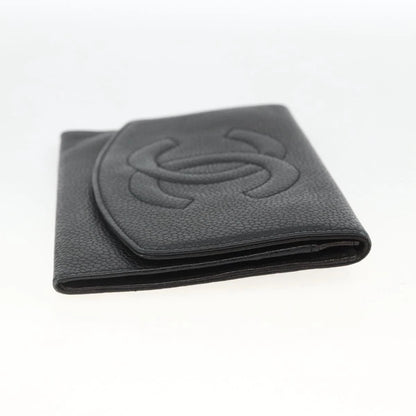 Chanel COCO Mark Grained Calf Skin Wallet