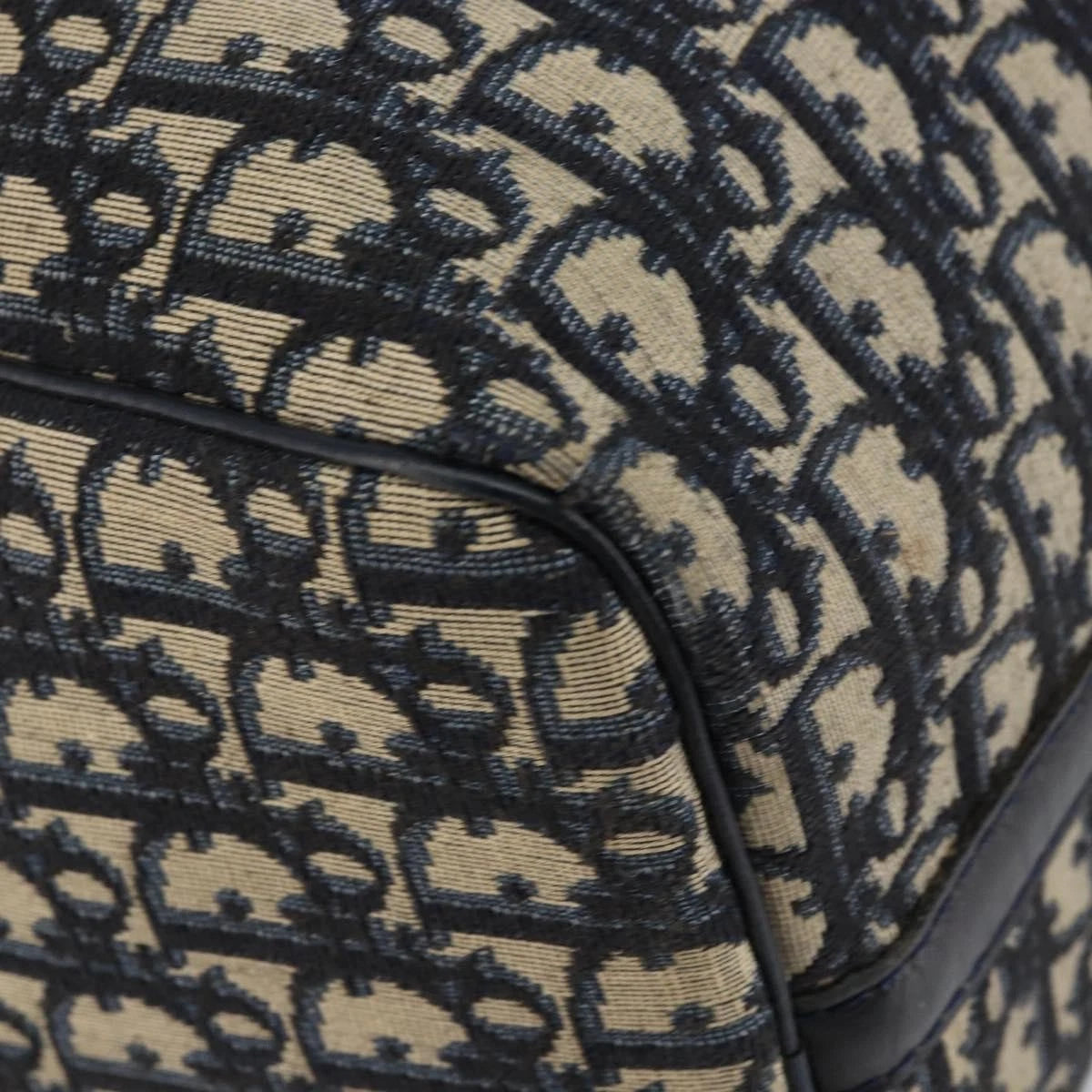 Christian Dior Trotter Canvas Boston Bag