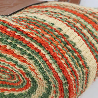 Loewe Striped Raffia Tote Bag