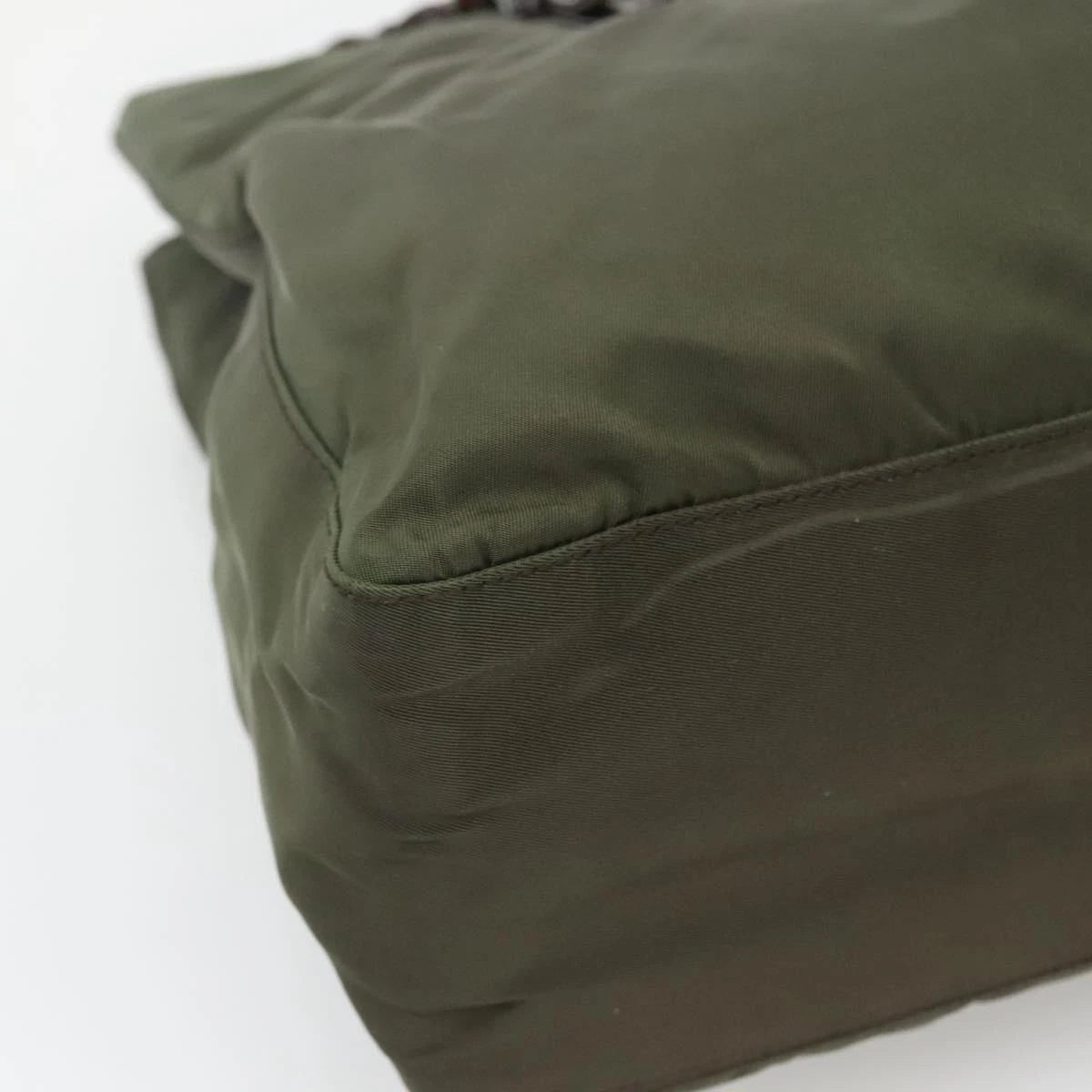 Prada Nylon Khaki Tote Bag