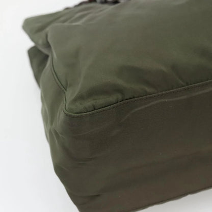 Prada Nylon Khaki Tote Bag