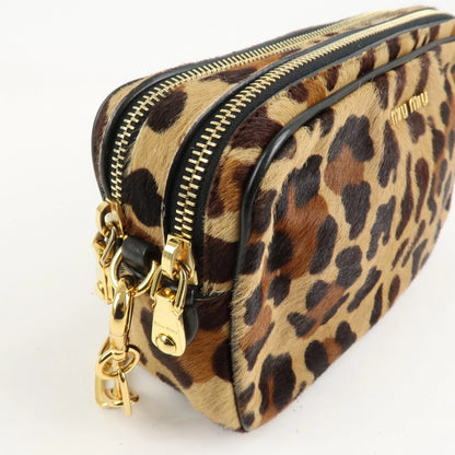 Miu Miu Leopard Shoulder Bag