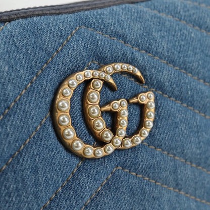 Gucci GG Marmont Denim Pouch