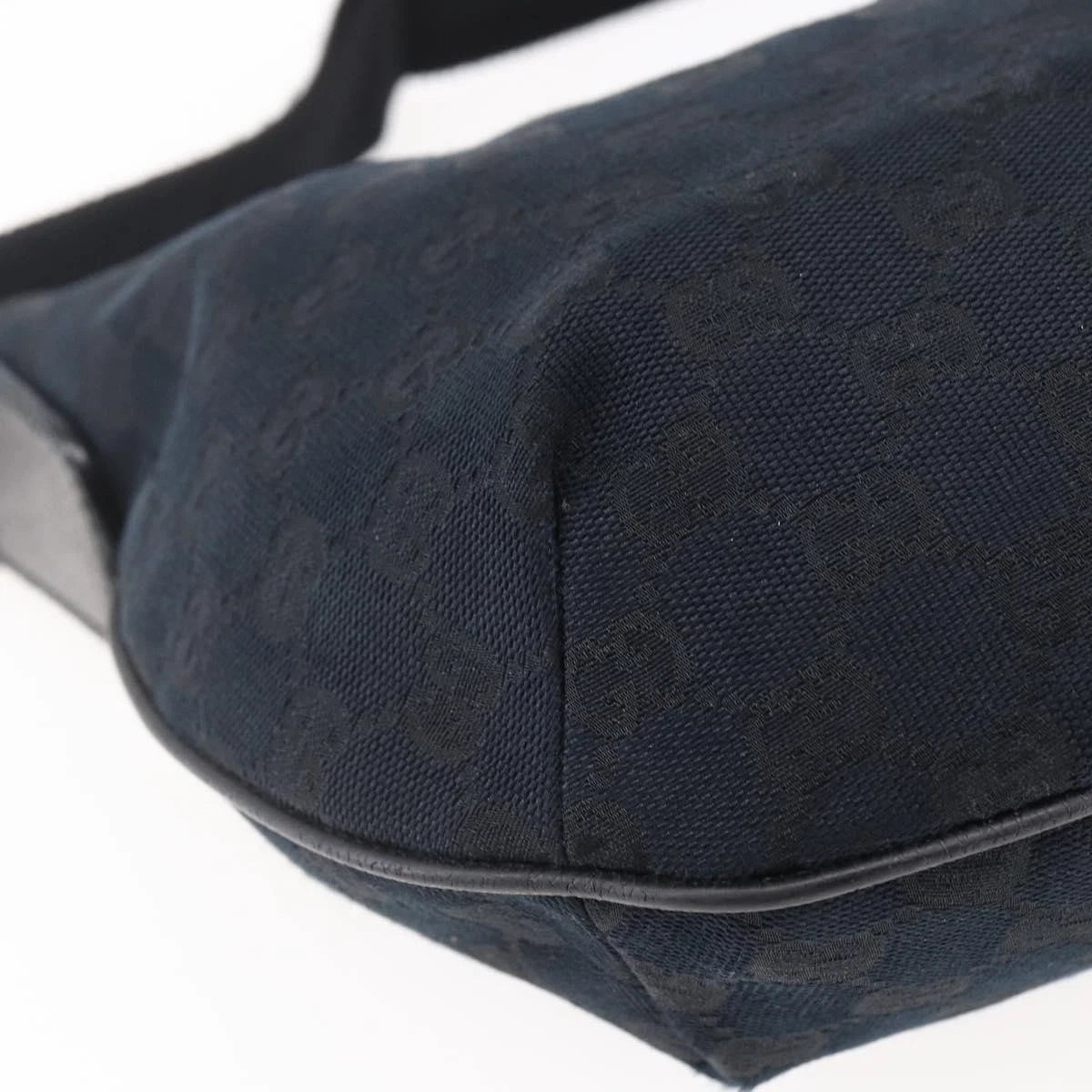 Gucci GG Half Moon Canvas Shoulder Bag