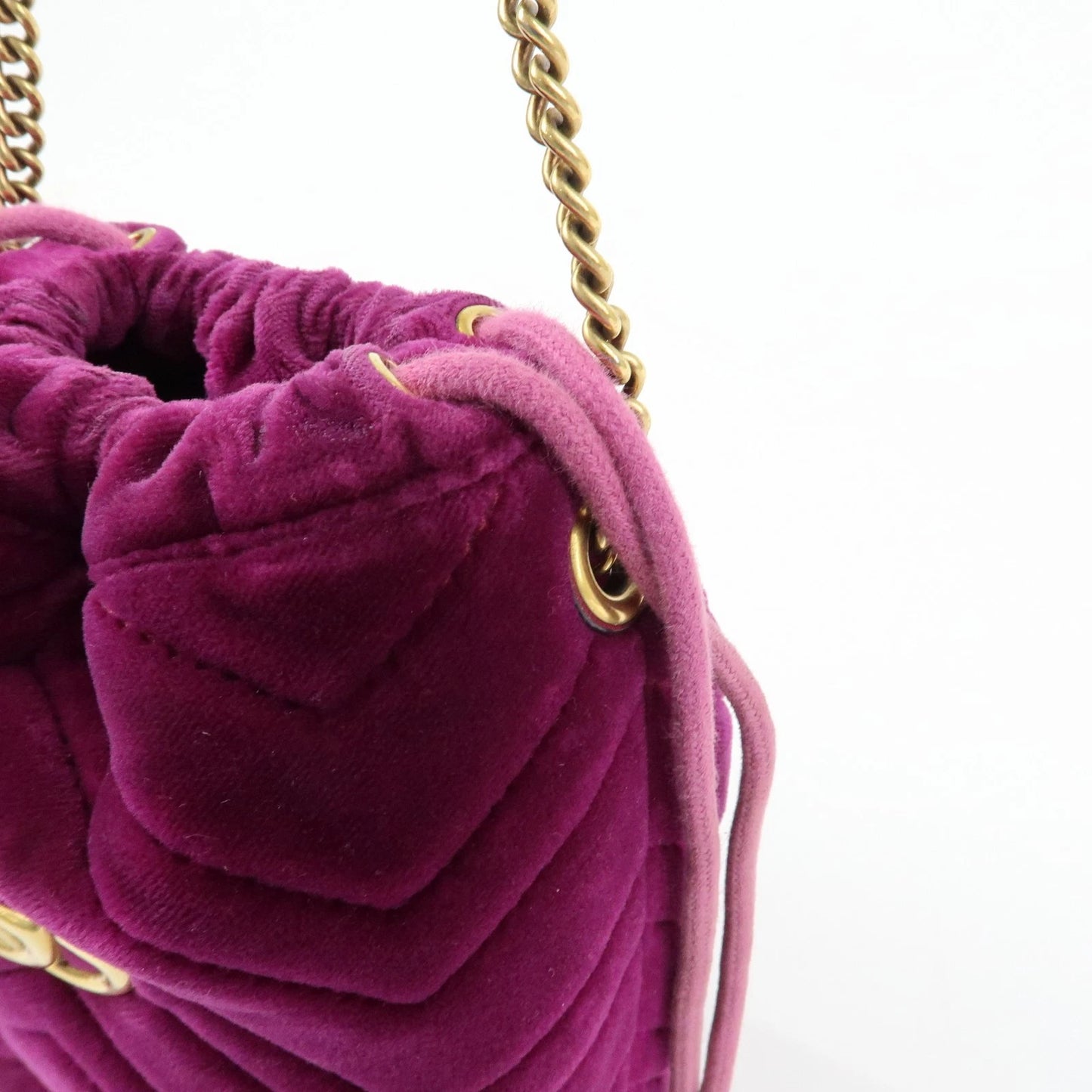 Gucci GG Marmont Velvet Bucket Bag