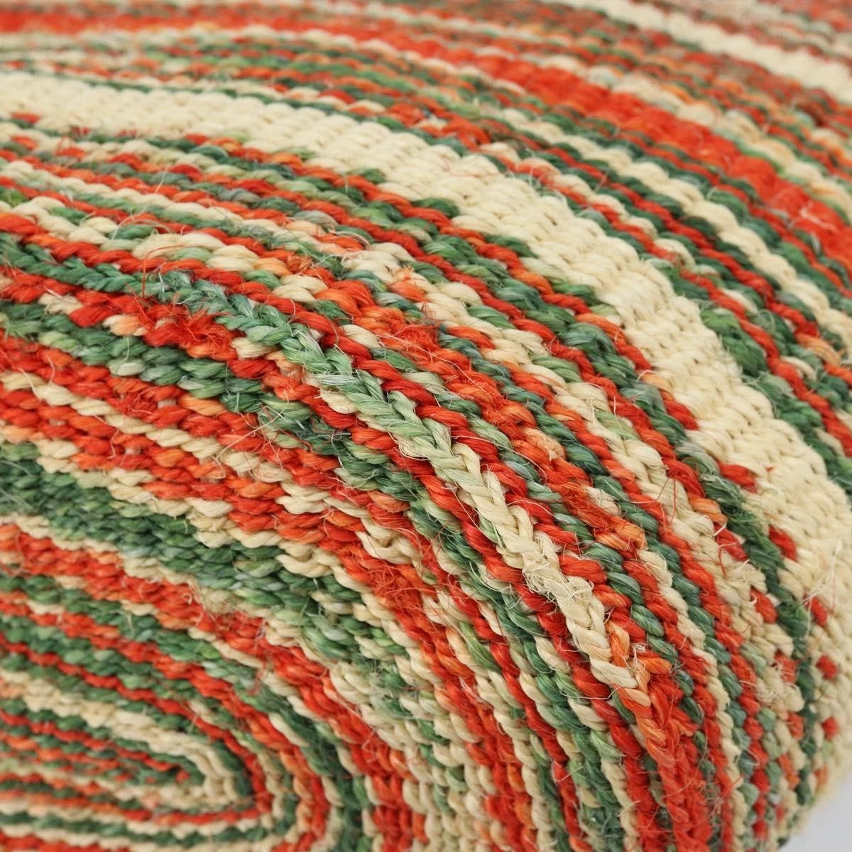 Loewe Striped Raffia Tote Bag