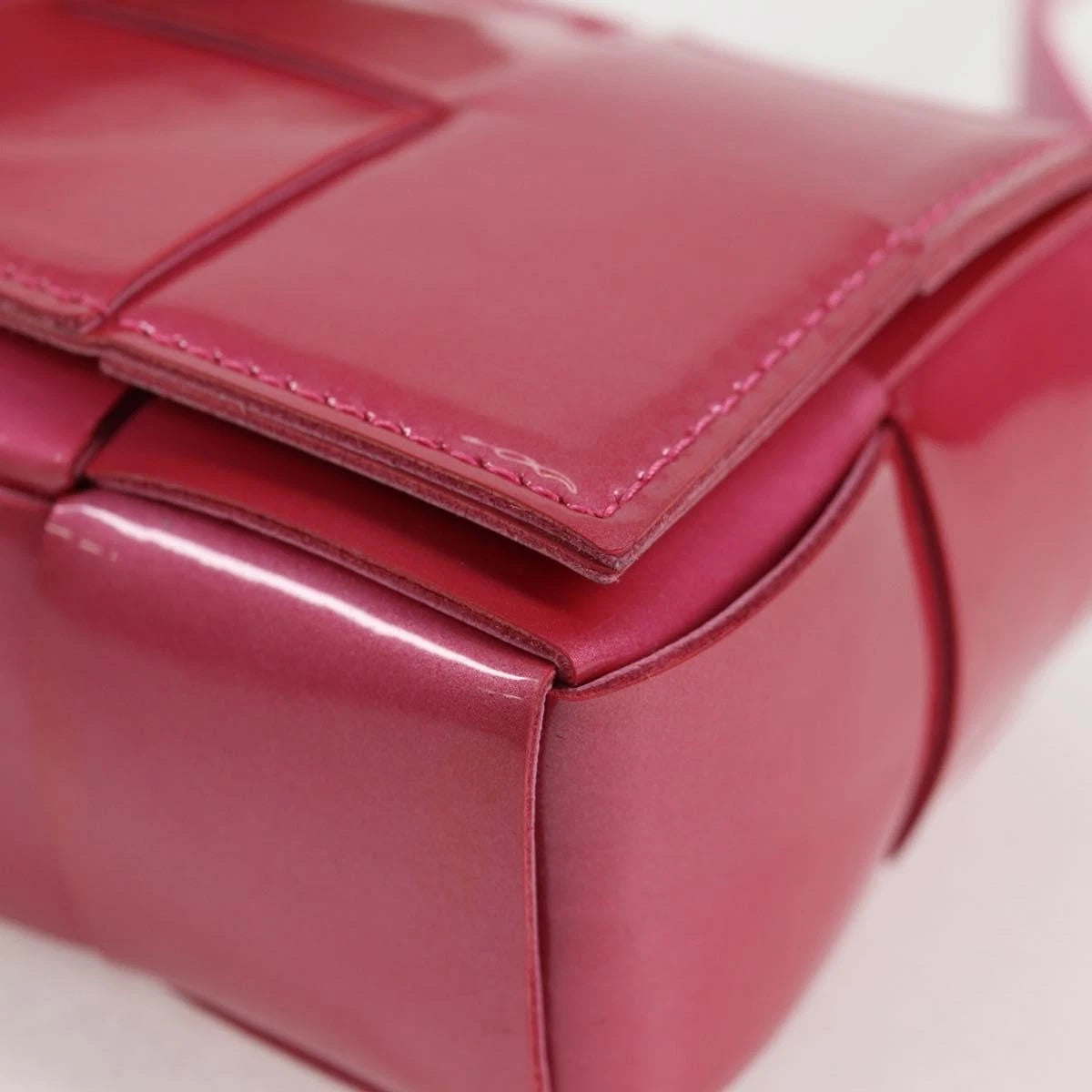 Bottega Veneta Intrecciato Enamel Shoulder Bag