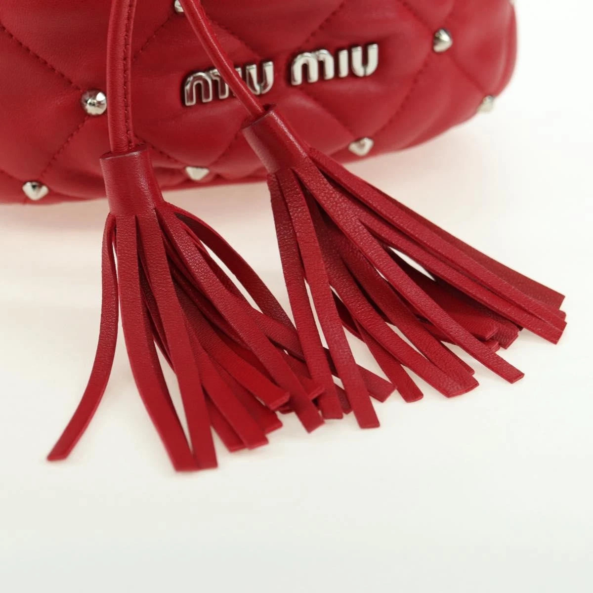 Miu Miu Studded Bucket Shoulder Bag