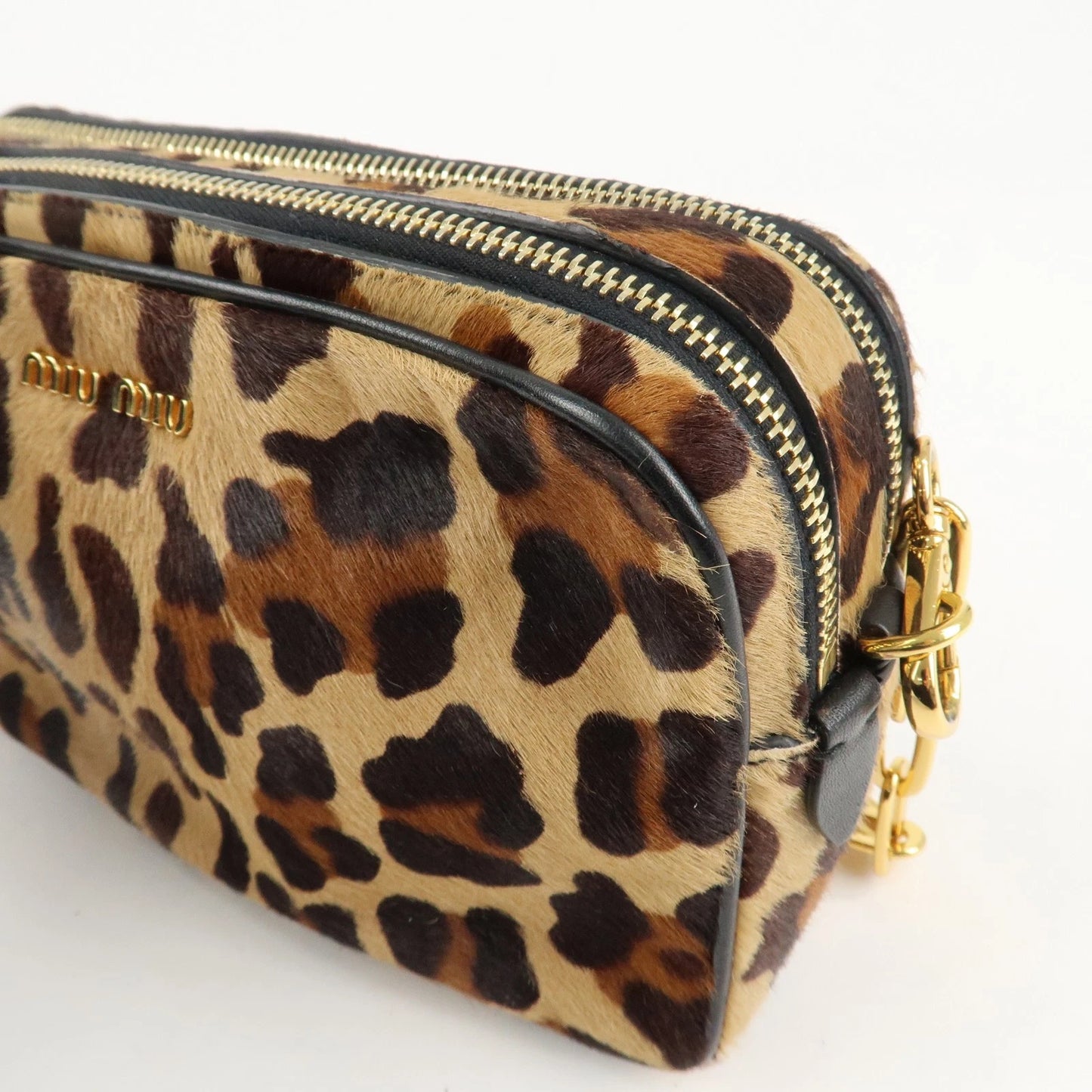 Miu Miu Leopard Shoulder Bag