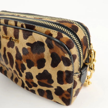 Miu Miu Leopard Shoulder Bag