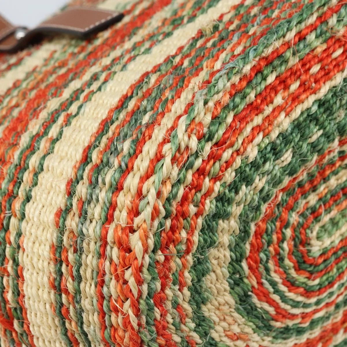 Loewe Striped Raffia Tote Bag