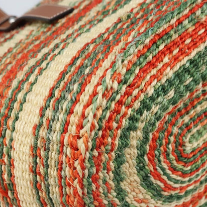 Loewe Striped Raffia Tote Bag