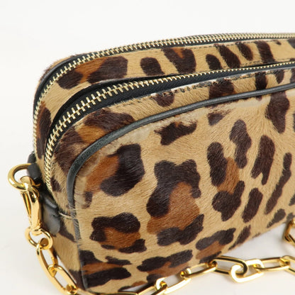 Miu Miu Leopard Shoulder Bag