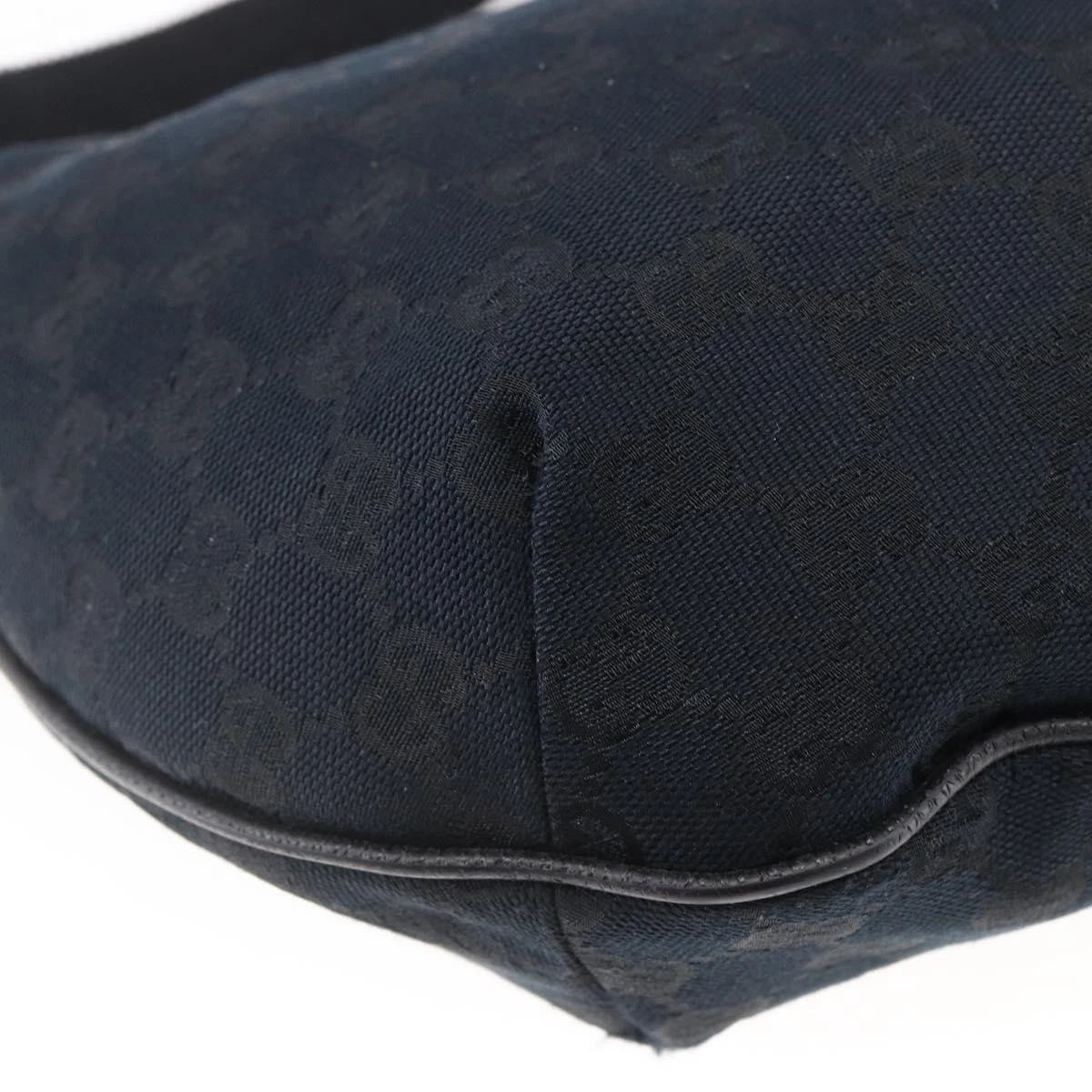 Gucci GG Half Moon Canvas Shoulder Bag