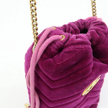 Gucci GG Marmont Velvet Bucket Bag