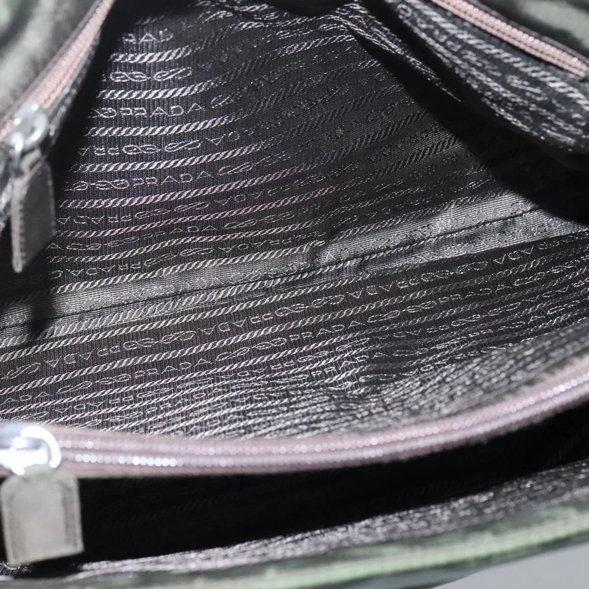 Prada Nylon Khaki Tote Bag