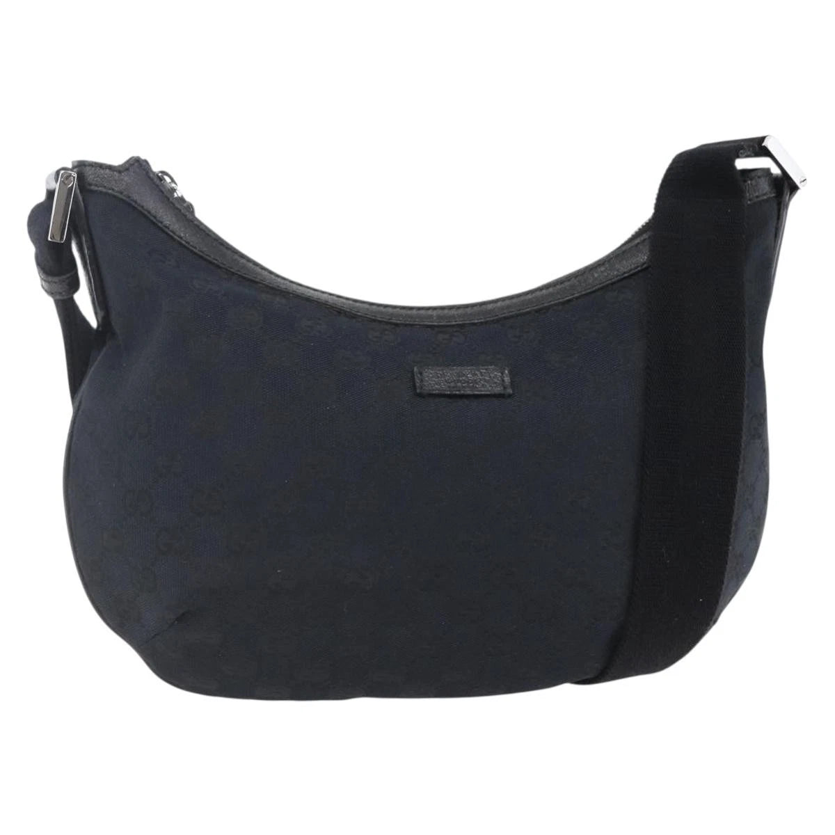 Gucci GG Half Moon Canvas Shoulder Bag