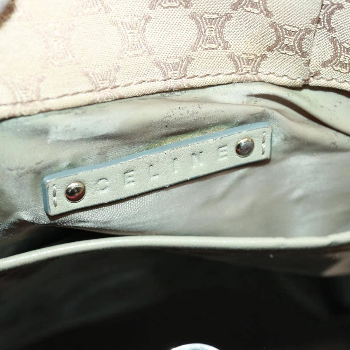 Celine Macadam Canvas Shoulder Bag