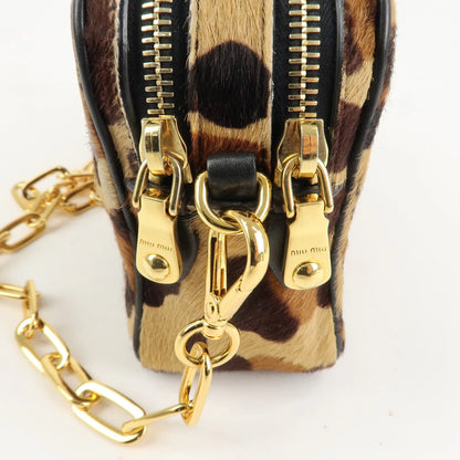 Miu Miu Leopard Shoulder Bag