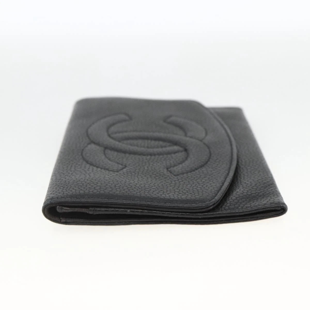 Chanel COCO Mark Grained Calf Skin Wallet