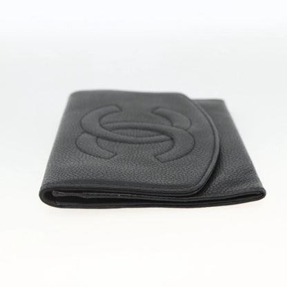 Chanel COCO Mark Grained Calf Skin Wallet