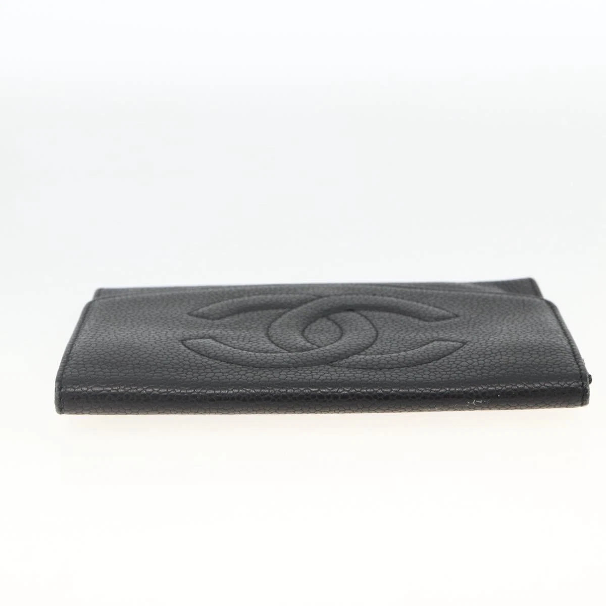 Chanel COCO Mark Grained Calf Skin Wallet