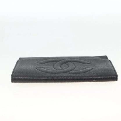 Chanel COCO Mark Grained Calf Skin Wallet