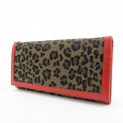 Fendi Leopard Long Wallet