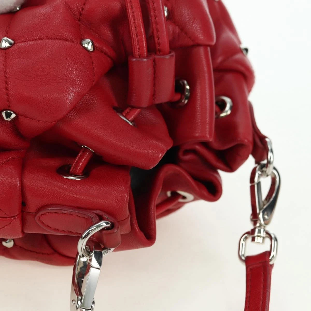Miu Miu Studded Bucket Shoulder Bag