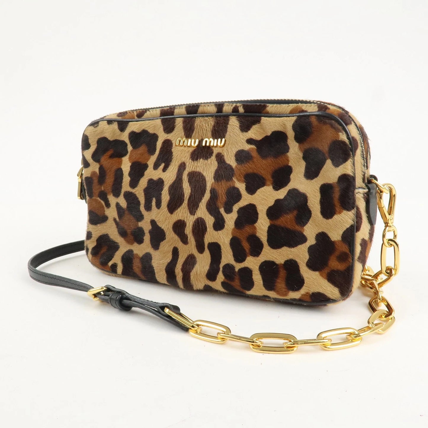 Miu Miu Leopard Shoulder Bag