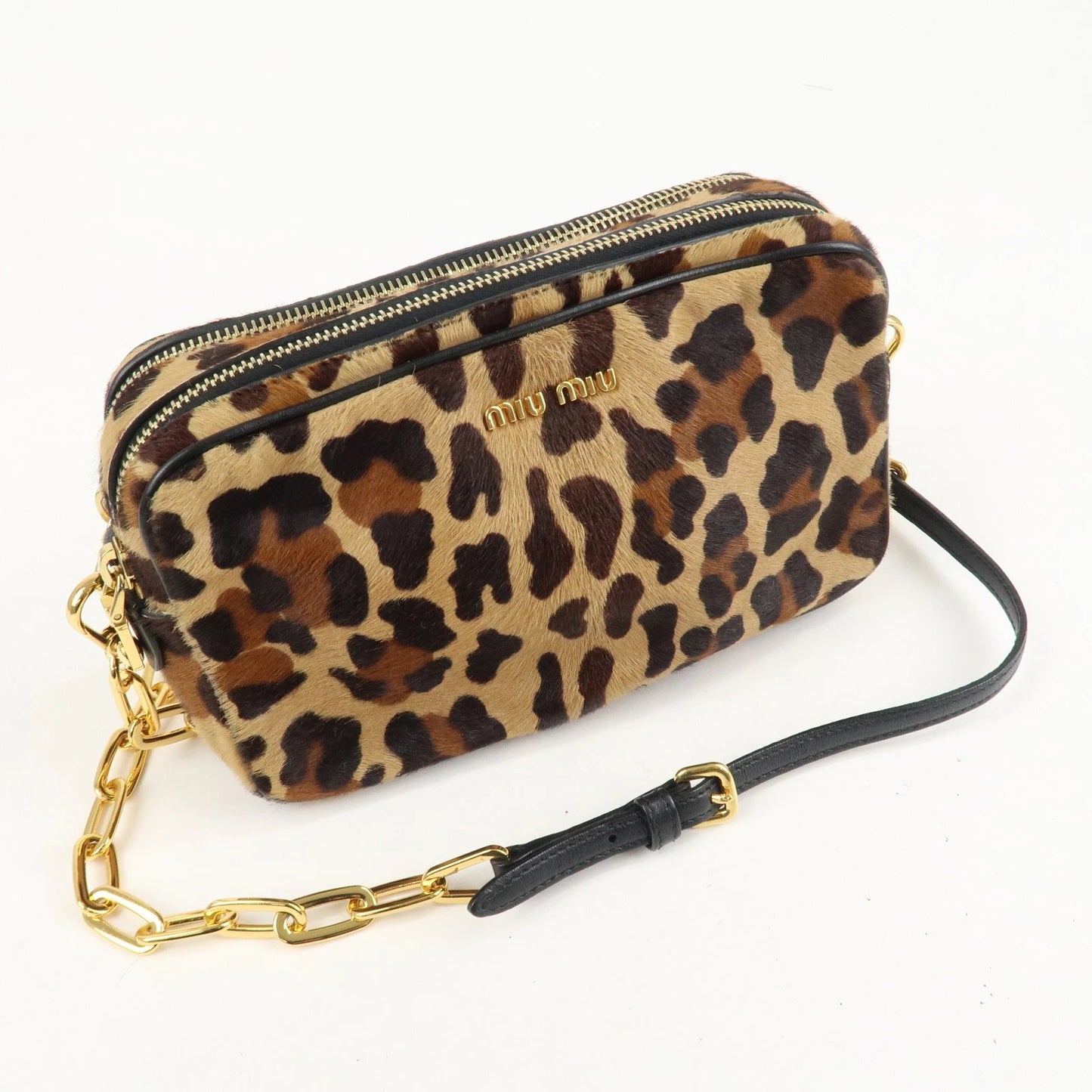 Miu Miu Leopard Shoulder Bag