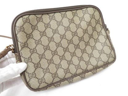 Gucci PVC GG Supreme Crossbody Bag