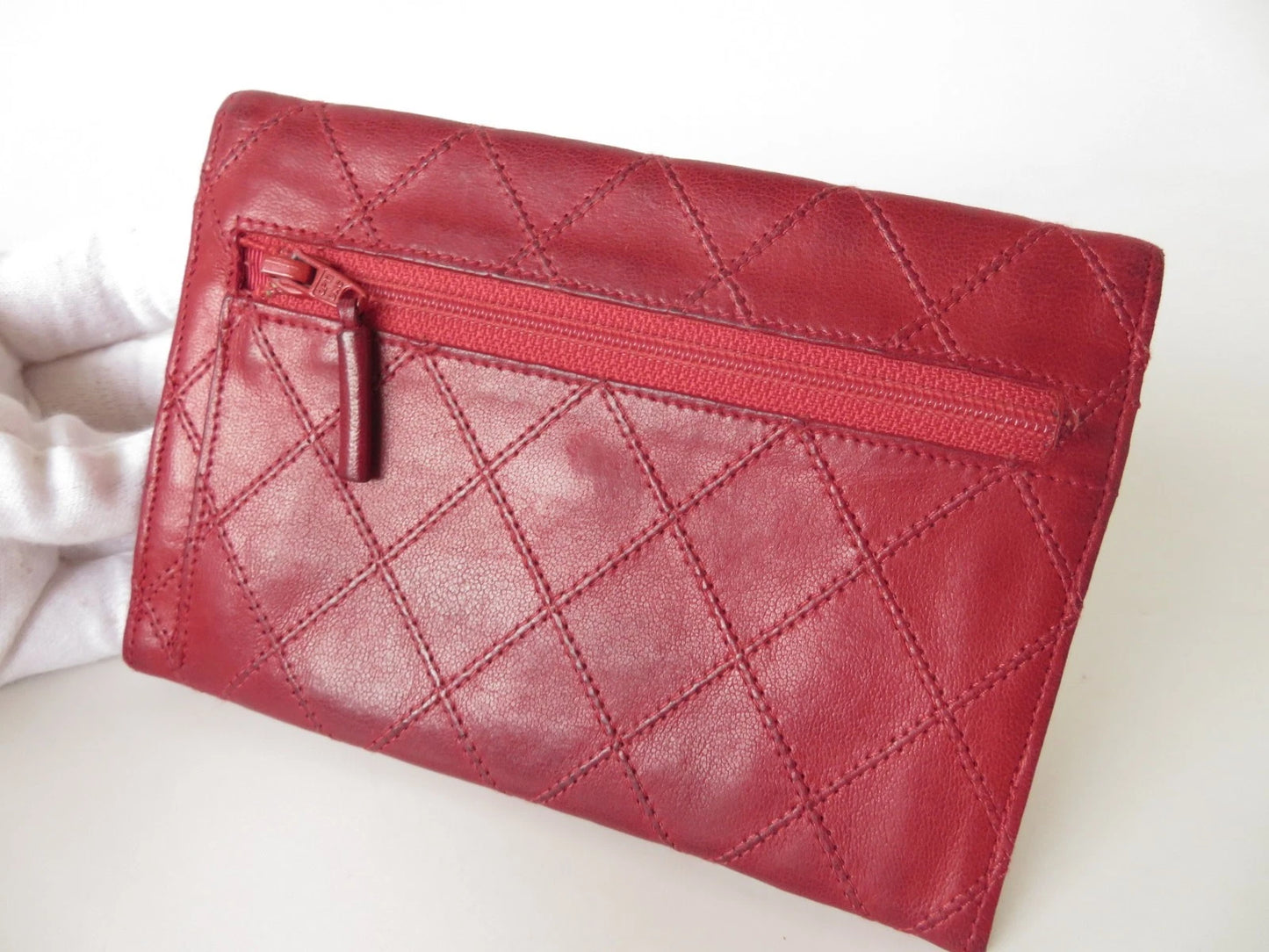 Chanel Quilted Leather Bifold Wallet