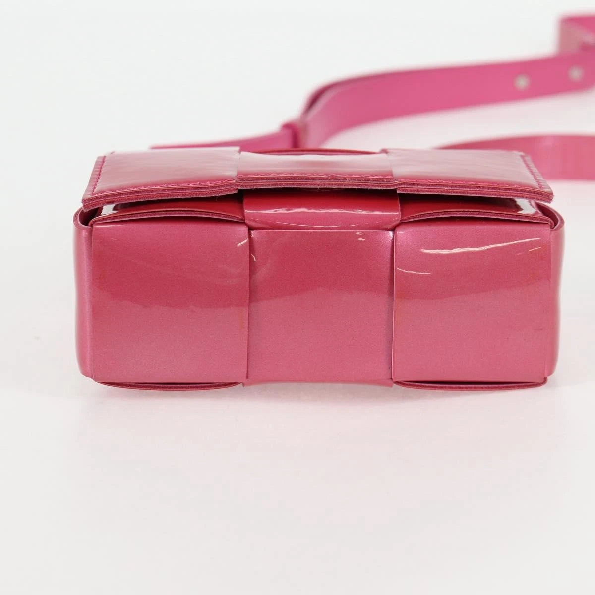Bottega Veneta Intrecciato Enamel Shoulder Bag