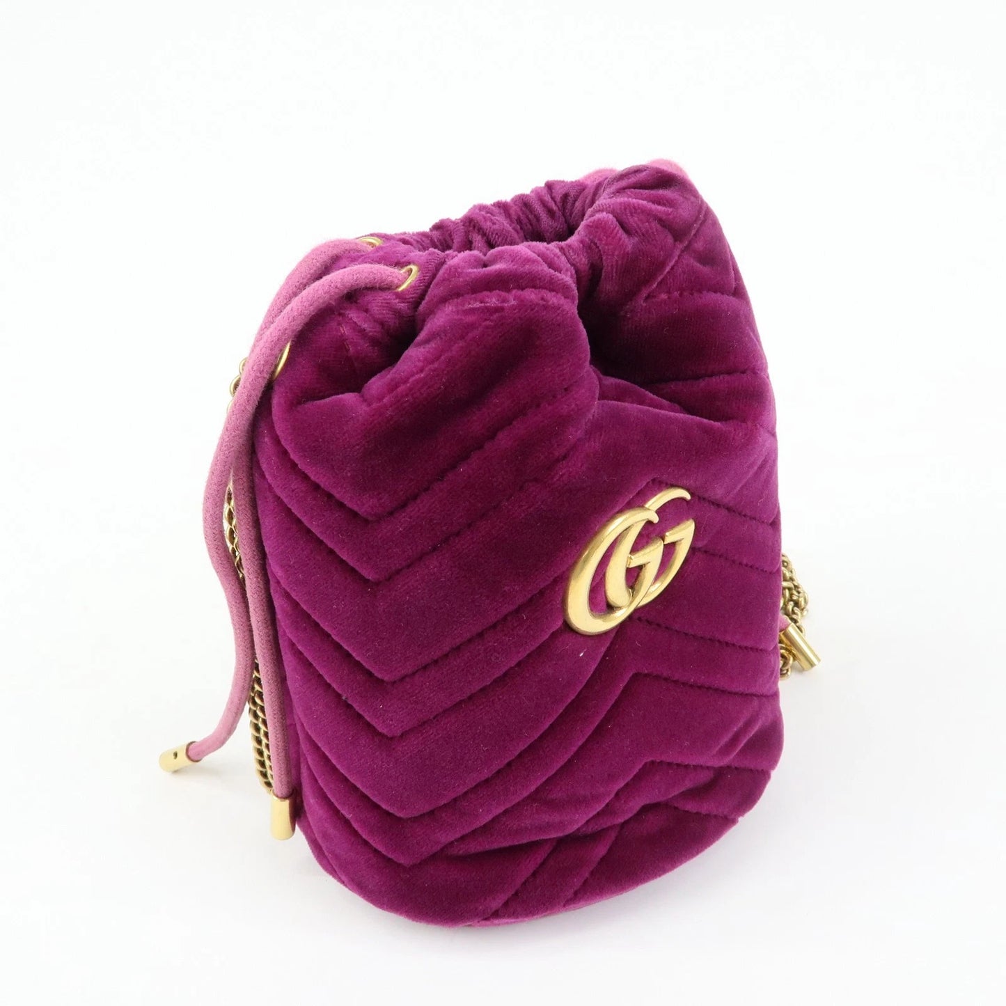 Gucci GG Marmont Velvet Bucket Bag
