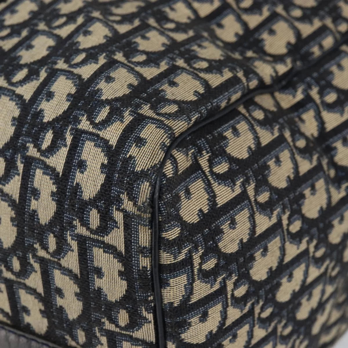 Christian Dior Trotter Canvas Boston Bag