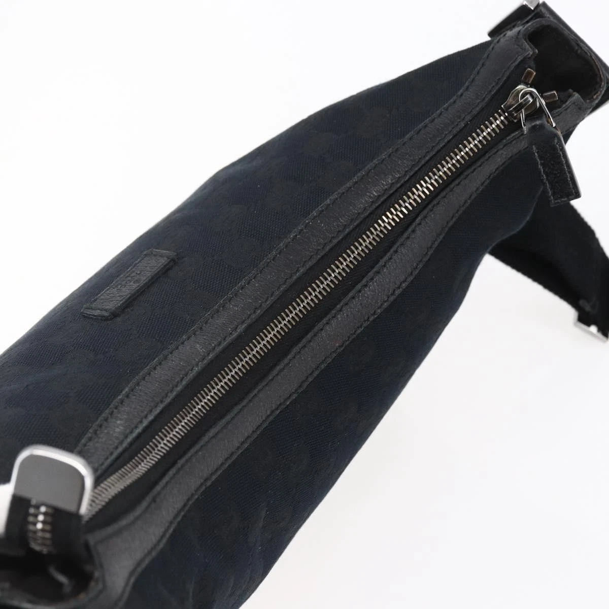 Gucci GG Half Moon Canvas Shoulder Bag