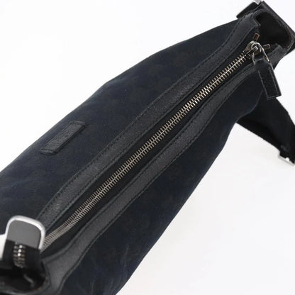 Gucci GG Half Moon Canvas Shoulder Bag