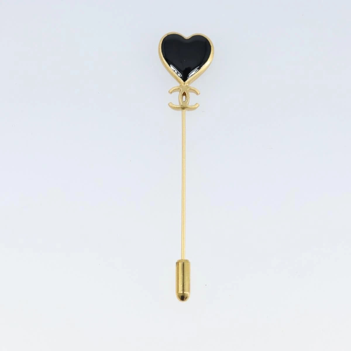 Chanel Enamel Heart Pin Brooch
