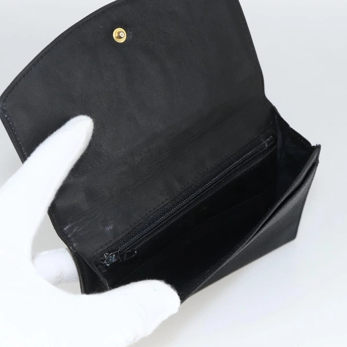 Chanel COCO Mark Grained Calf Skin Wallet