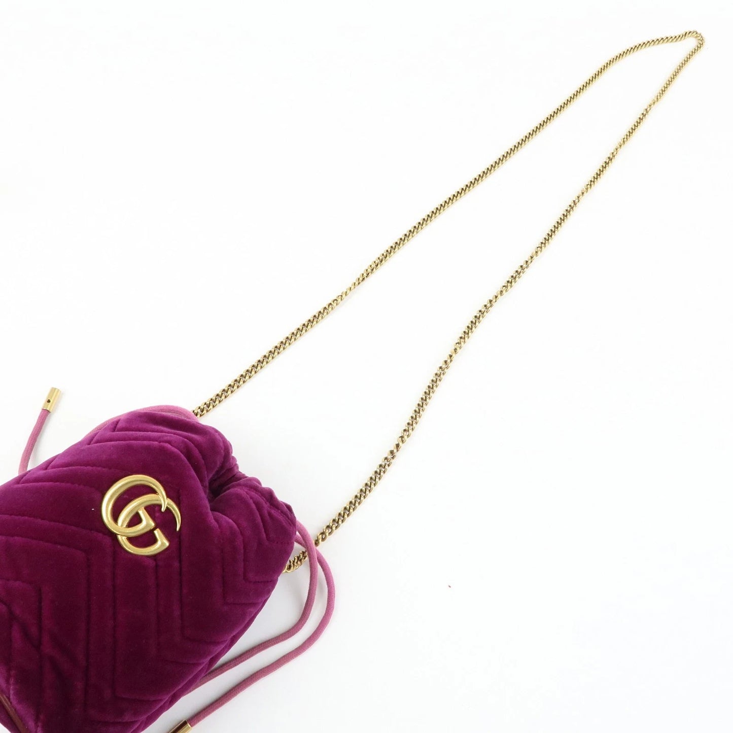 Gucci GG Marmont Velvet Bucket Bag