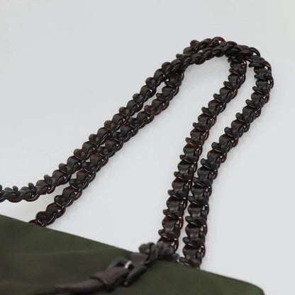 Prada Nylon Khaki Tote Bag