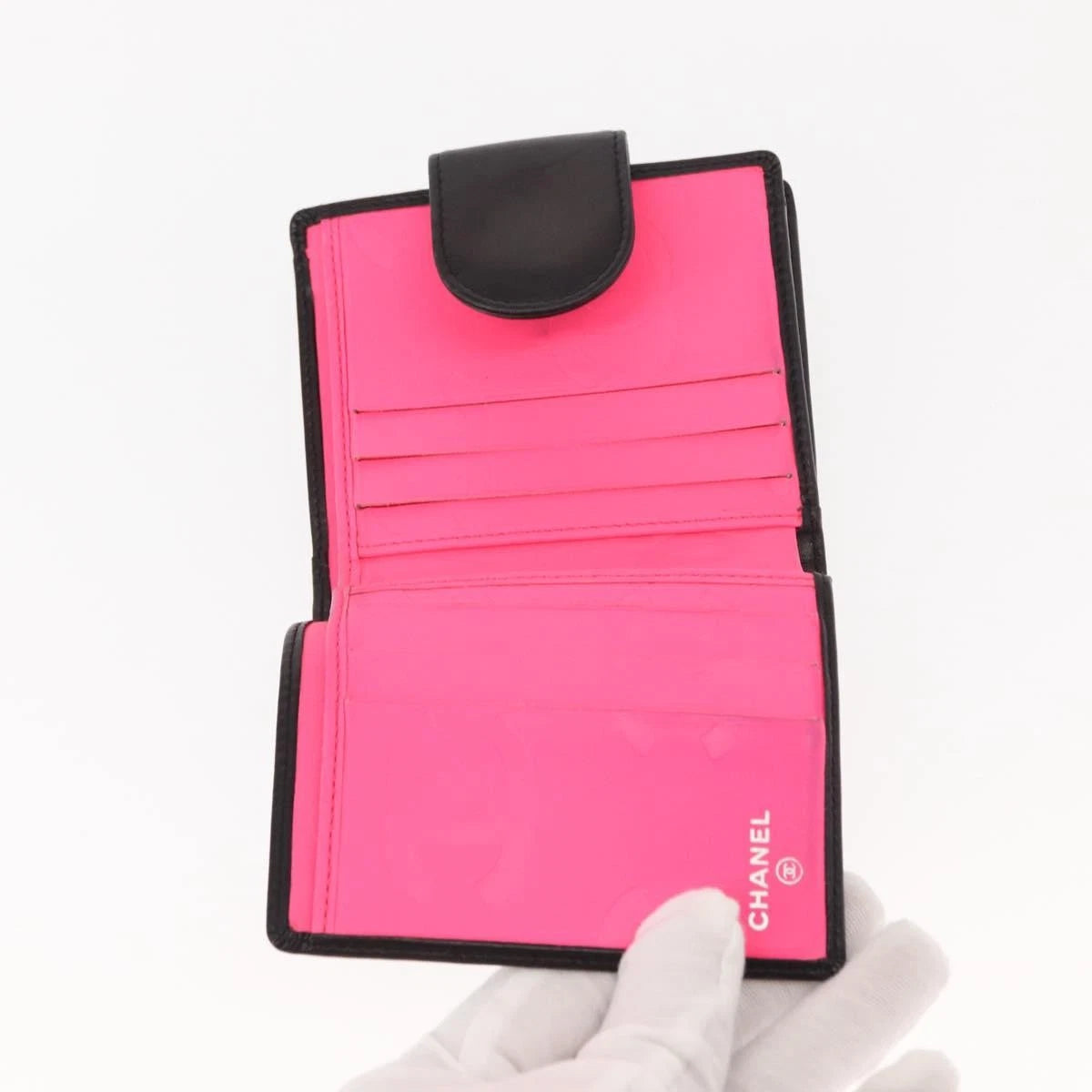 Chanel Cambon Line Calf Skin Wallet