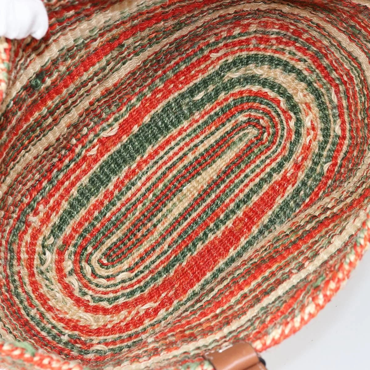 Loewe Striped Raffia Tote Bag